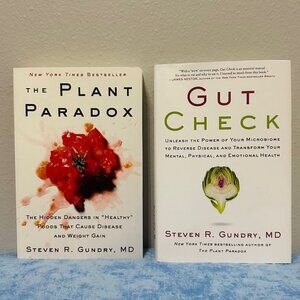 Dr. Steven Gundry Book Bundle, Plant Paradox & Gut Check, Non-Fiction Books